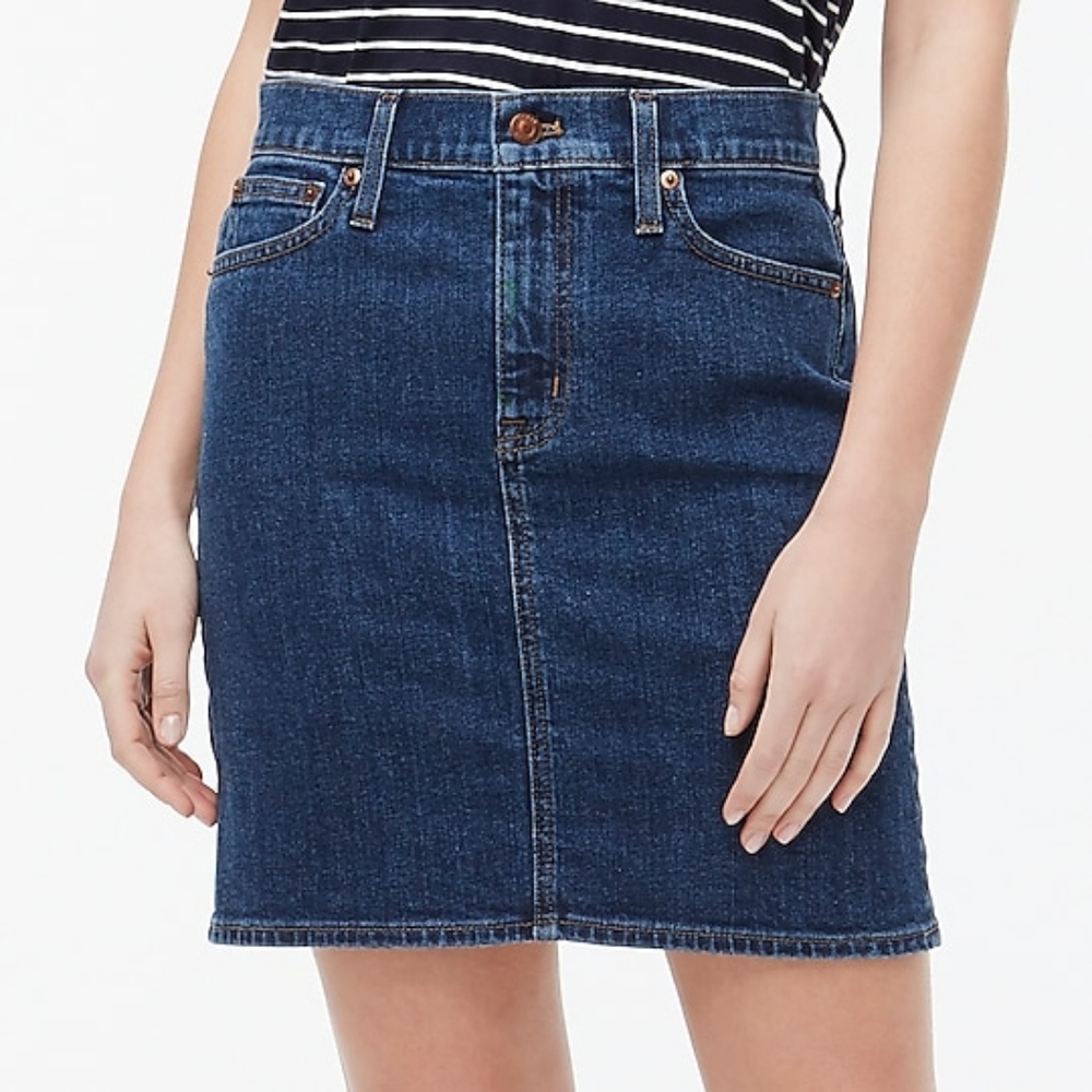 J.Crew denim mini skirt, 34", blue - Picture 2 of 10